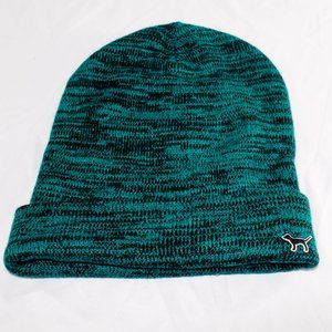 Victoria's Secret PINK Beanie Green Marl